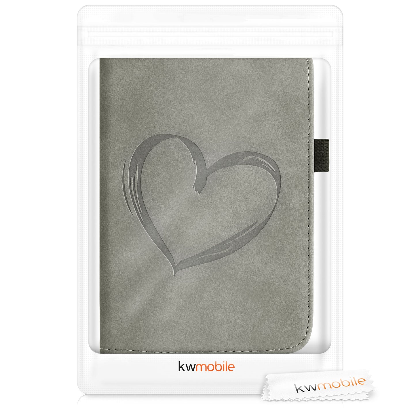 kwmobile Schutzhülle kompatibel mit Pocketbook Touch Lux 4/5/Touch HD 3/Color (2020)/ Vivlio Lux 5 Flip Hülle - Cover