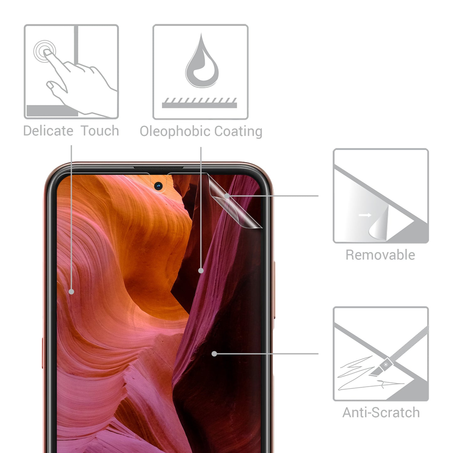 kwmobile Displayschutzfolie kompatibel mit Nokia X20 / X10 Folie Set - Kristallklar - Displayschutz