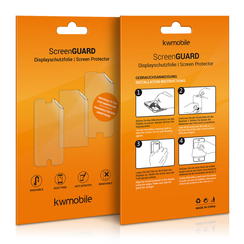 kwmobile Displayschutzfolie kompatibel mit Nokia X20 / X10 Folie Set - Kristallklar - Displayschutz