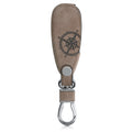 Ford 3-Button Keyless Go Faux Leather Car Key Cover Beige Suede Compass