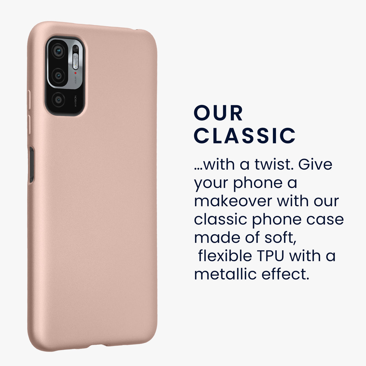 Xiaomi Redmi Note 10 5G Silicone Phone Case Metallic