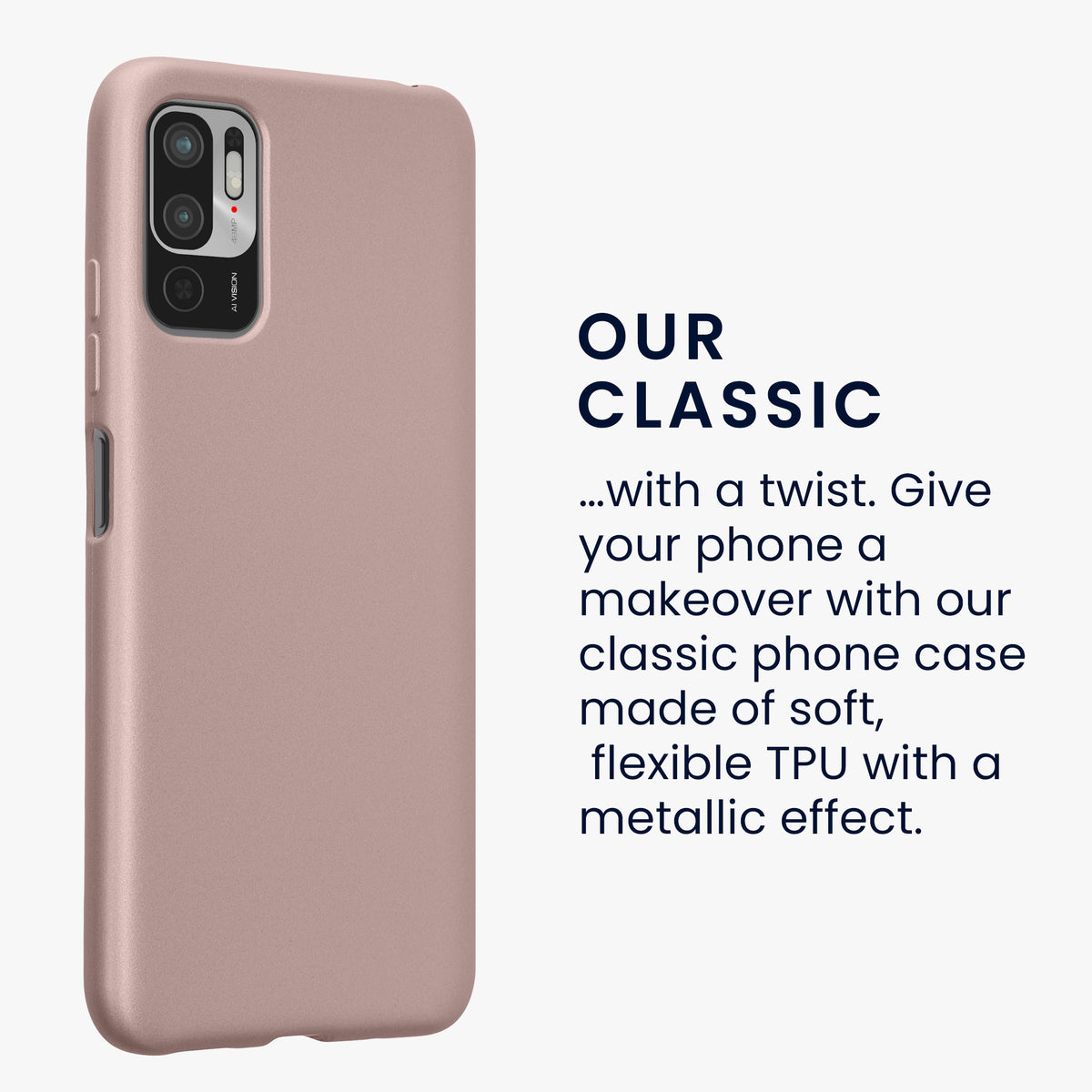 Xiaomi Redmi Note 10 5G Silicone Phone Case Metallic
