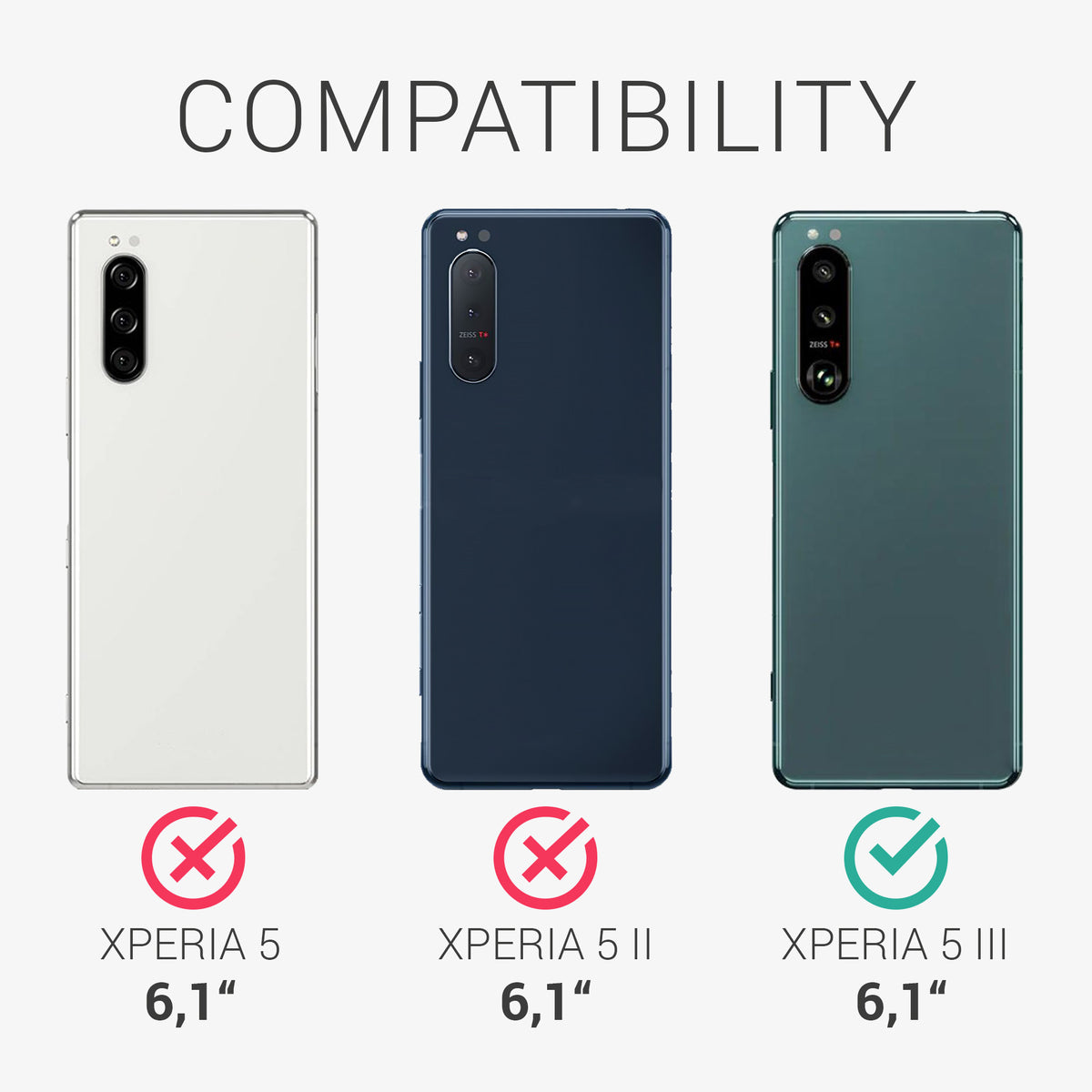 kwmobile Case Compatible with Sony Xperia 5 III Cell Phone Case