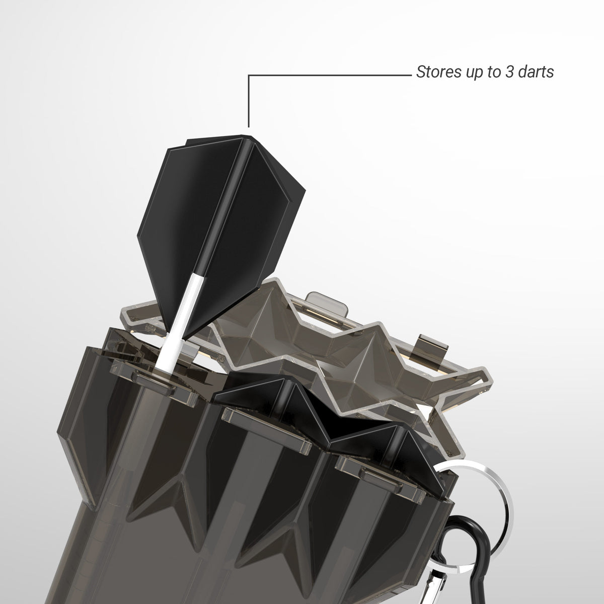 Dart Case for 3 Darts Clear Holder