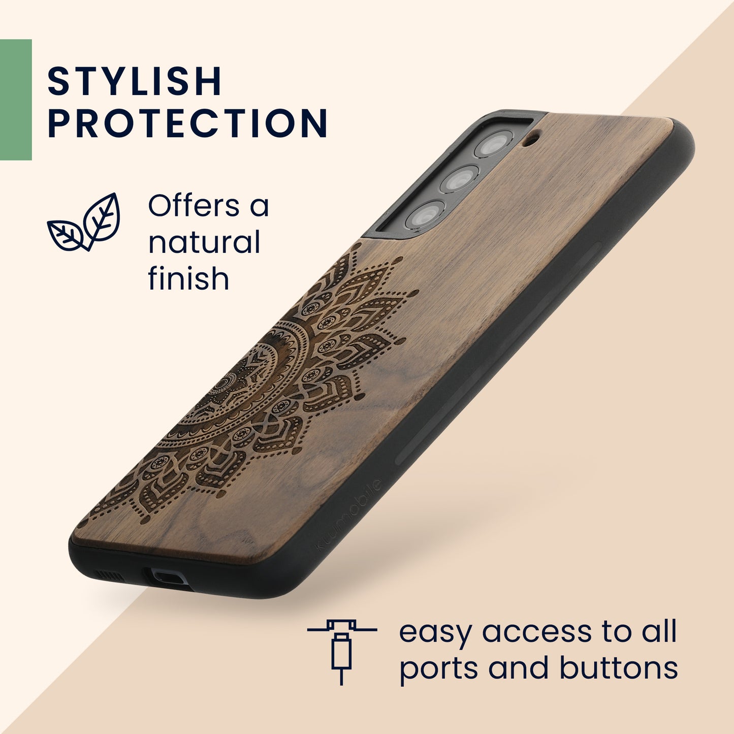 Samsung Galaxy S21 Shockproof Hard Case with TPU Bumper
