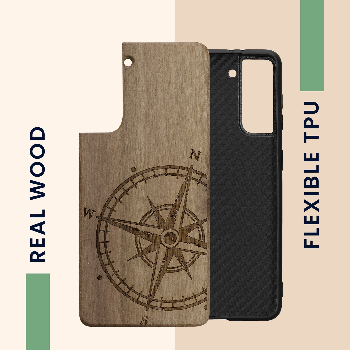 Samsung Galaxy S21 Shockproof Hard Case with TPU Bumper