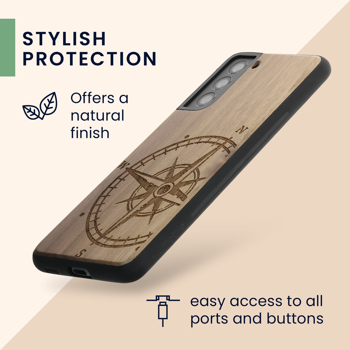 Samsung Galaxy S21 Shockproof Hard Case with TPU Bumper