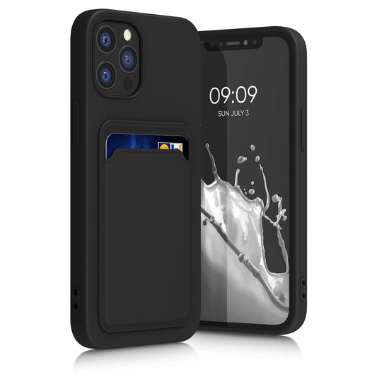 kwmobile Phone Case compatible with Apple iPhone 12 / iPhone 12 Pro Case - Phone Cover with Card Slot