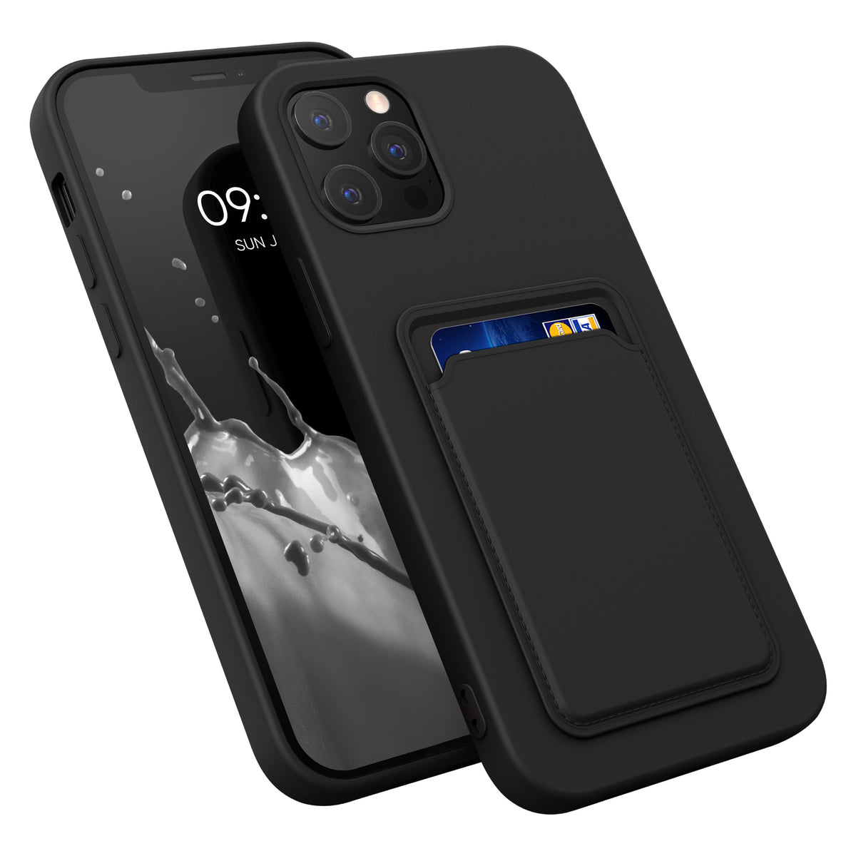 iPhone 12 Pro Max Wallet Case Matt Silicone