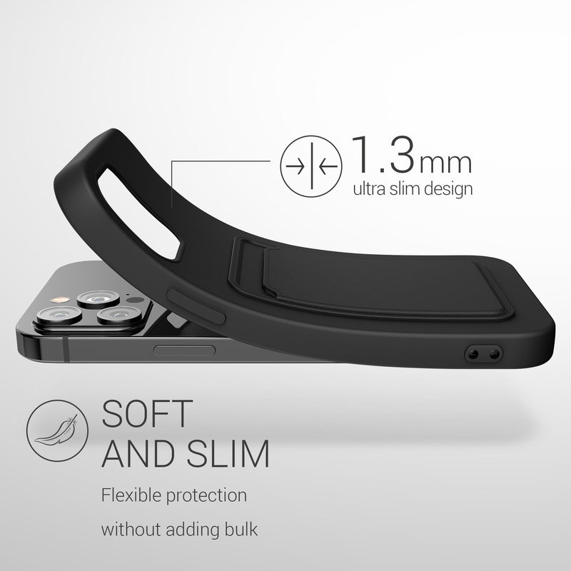 iPhone 12 Pro Max Wallet Case Matt Silicone