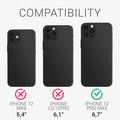 iPhone 12 Pro Max Wallet Case Matt Silicone