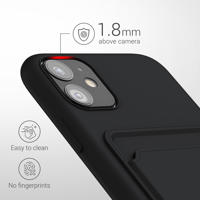 iPhone 11 Wallet Case Matte Silicone