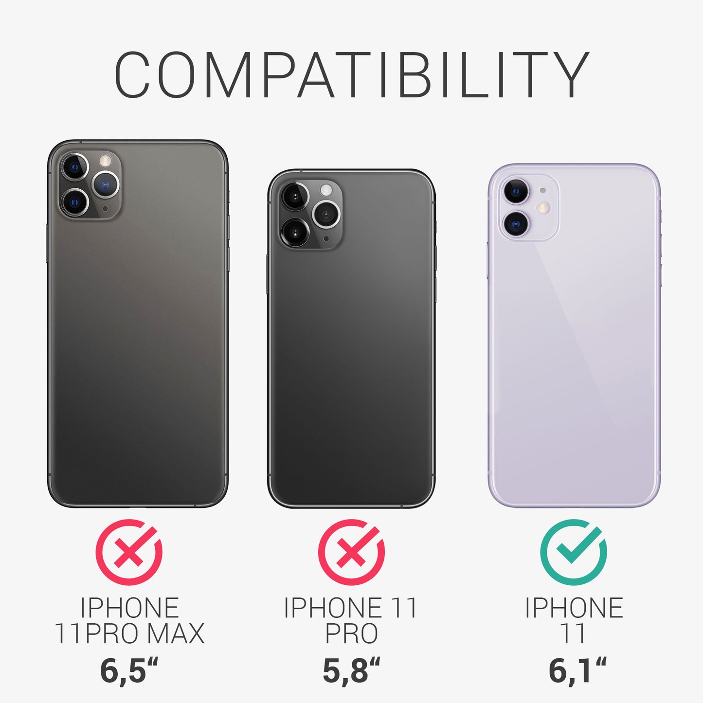 iPhone 11 Wallet Case Matte Silicone