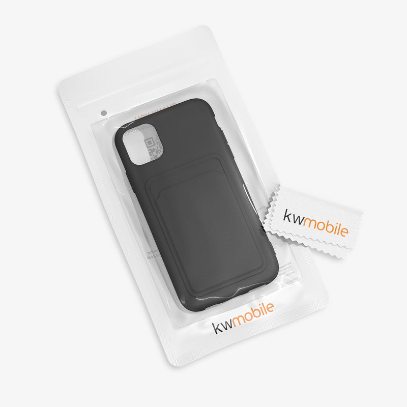 iPhone 11 Wallet Case Matte Silicone