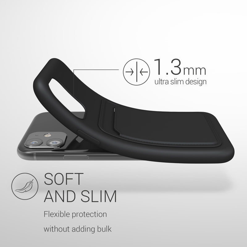 iPhone 11 Wallet Case Matte Silicone