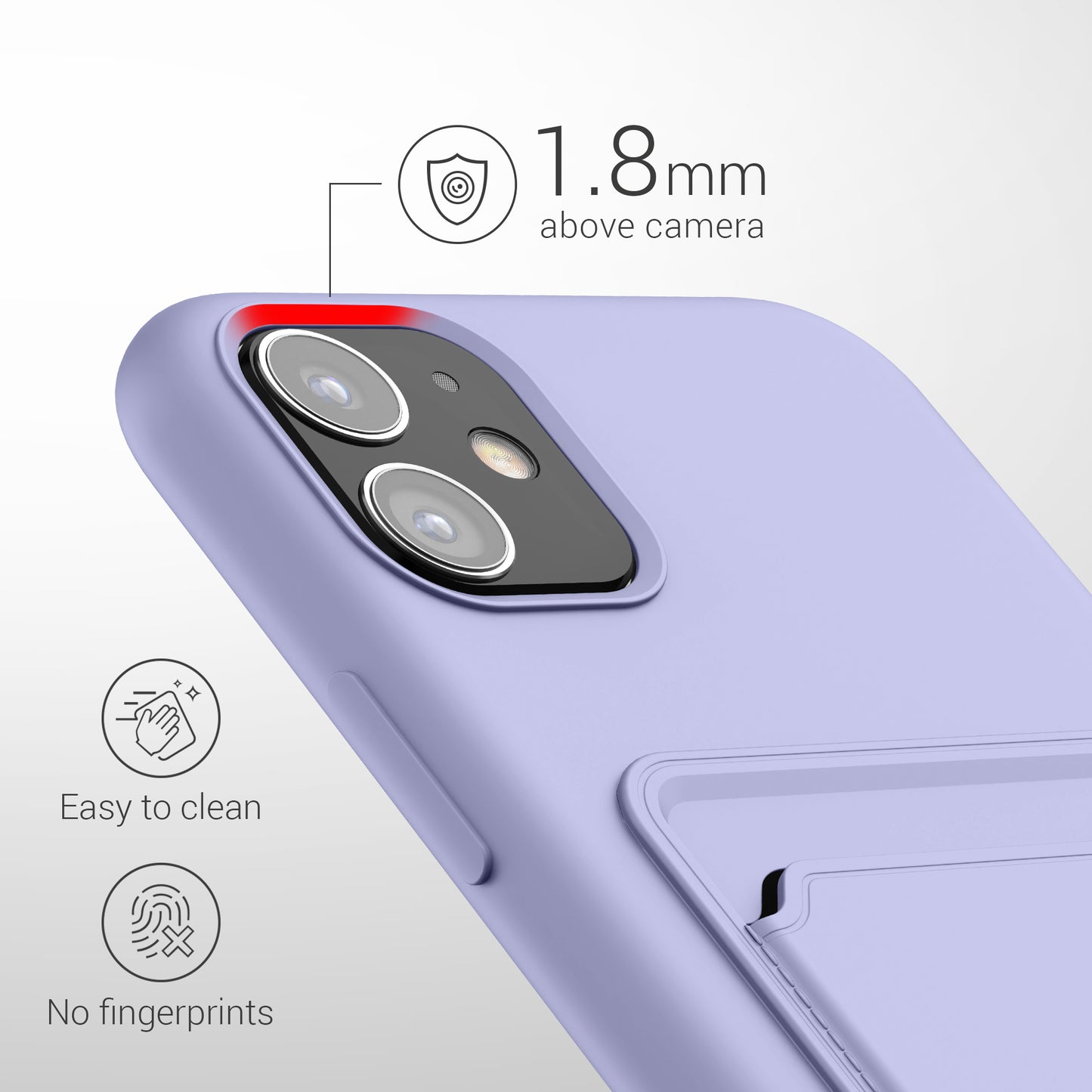 iPhone 11 Wallet Case Matte Silicone