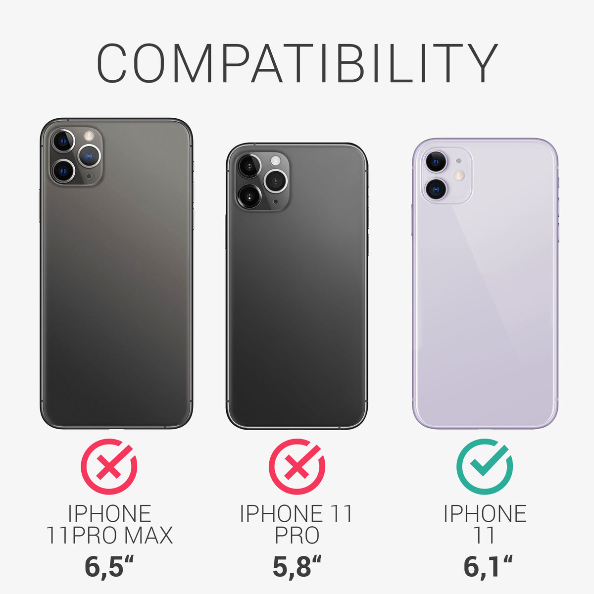 iPhone 11 Wallet Case Matte Silicone