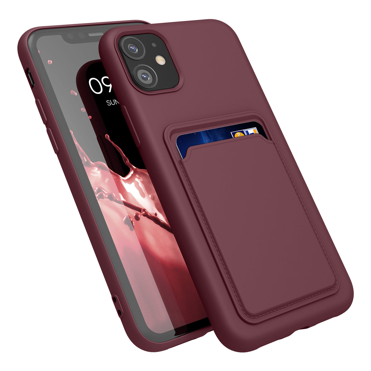 iPhone 11 Wallet Case Matte Silicone