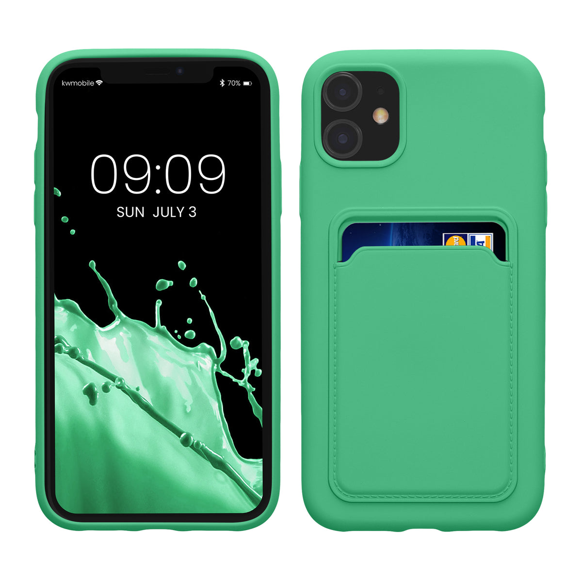 iPhone 11 Wallet Case Matte Silicone