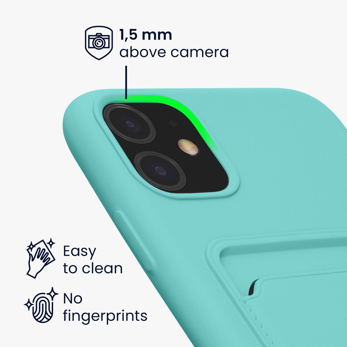 iPhone 11 Wallet Case Matte Silicone