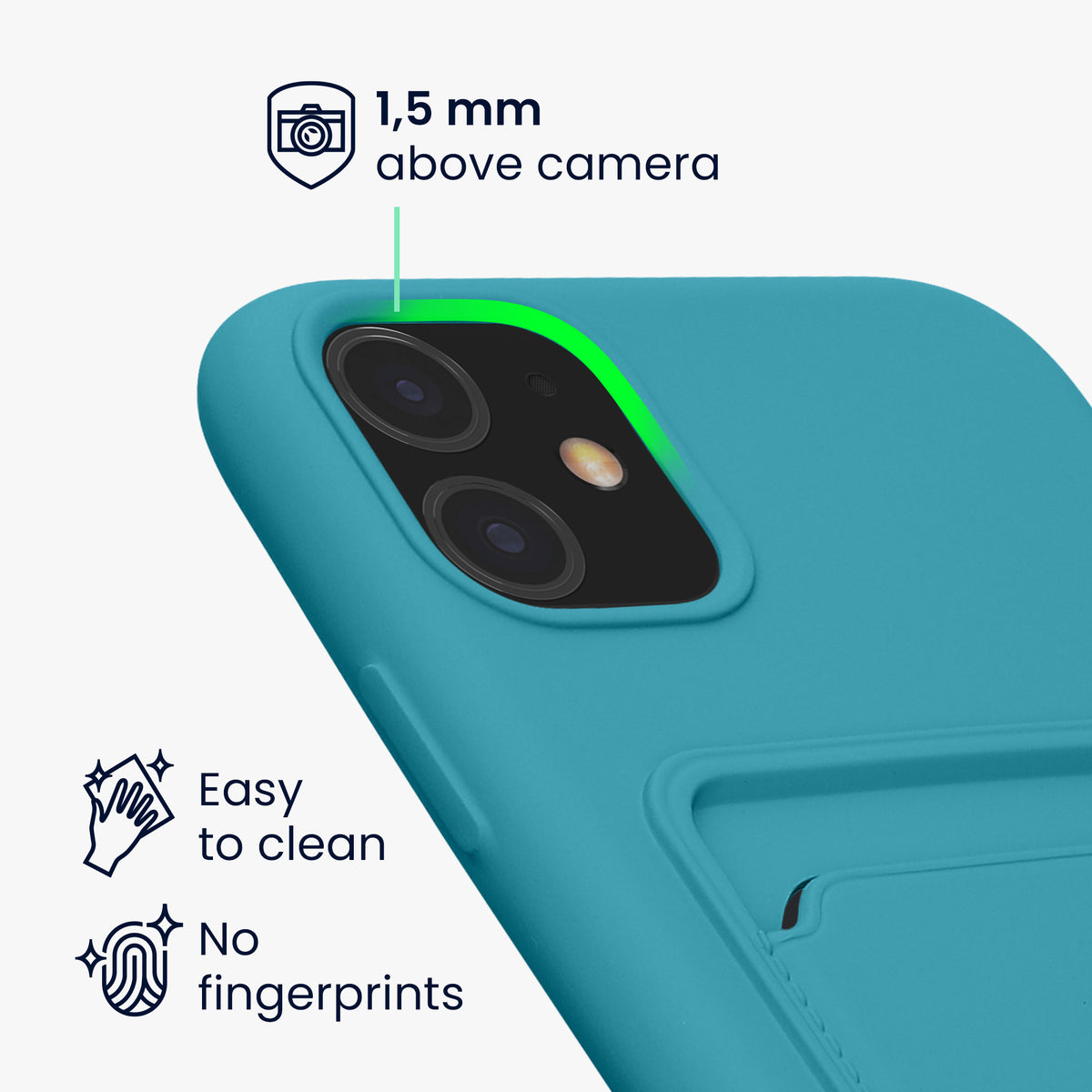 iPhone 11 Wallet Case Matte Silicone