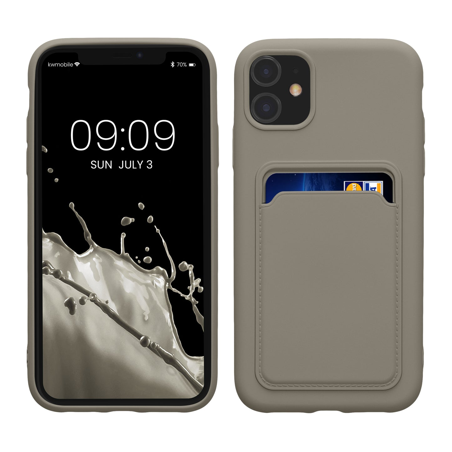 iPhone 11 Wallet Case Matte Silicone