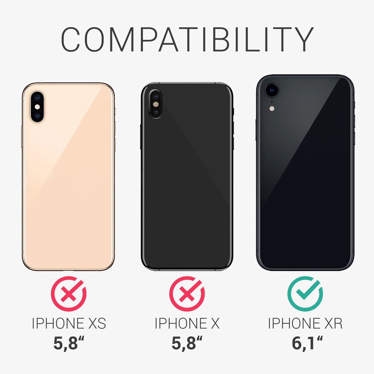kwmobile Phone Case compatible with Apple iPhone XR Case - Phone Cover with Card Slot