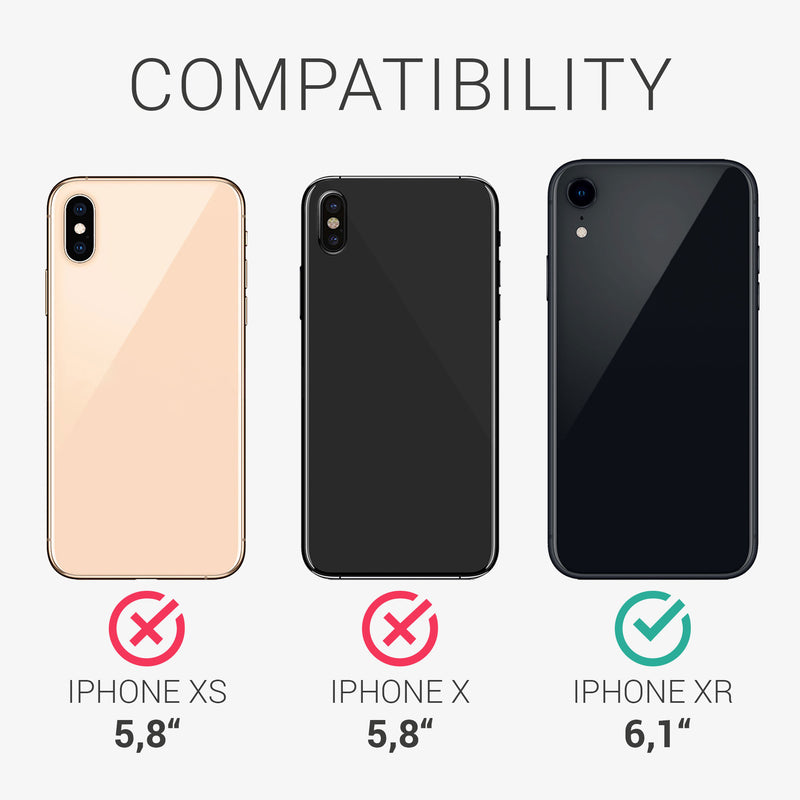 kwmobile Phone Case compatible with Apple iPhone XR Case - Phone Cover with Card Slot