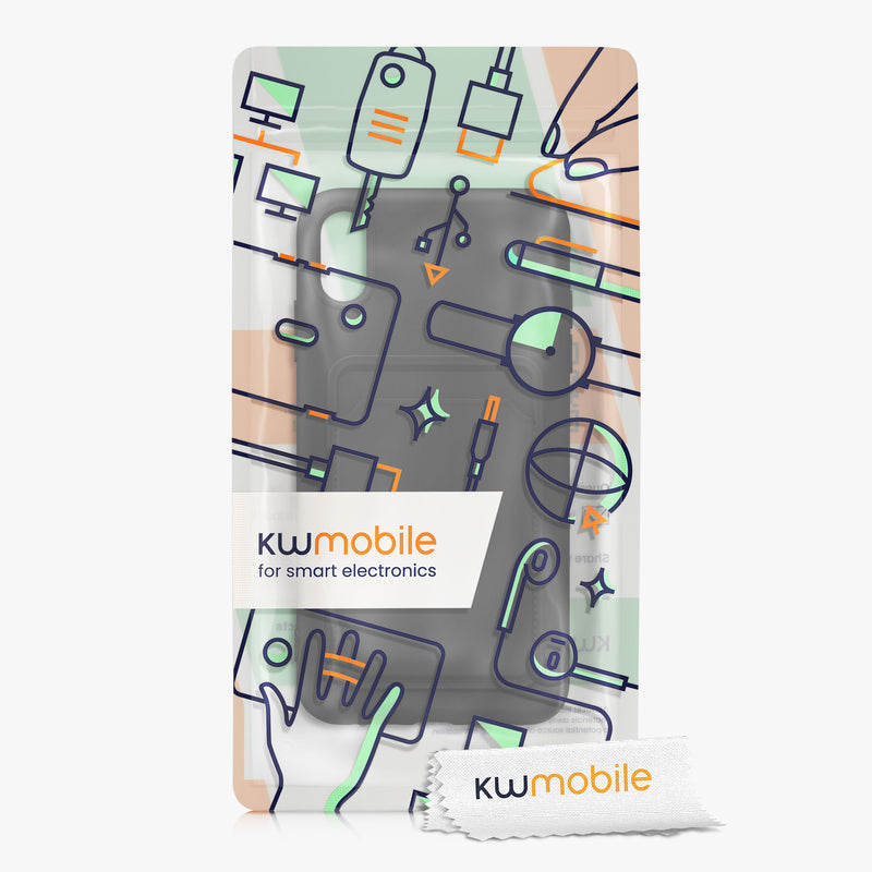 kwmobile Phone Case compatible with Apple iPhone XR Case - Phone Cover with Card Slot