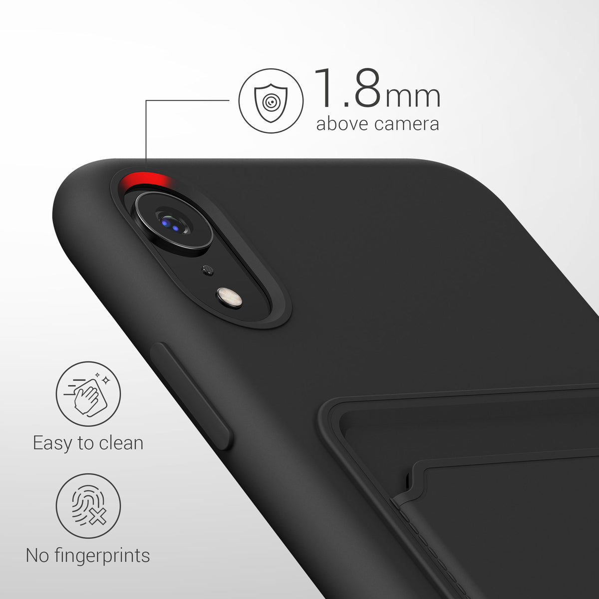 kwmobile Phone Case compatible with Apple iPhone XR Case - Phone Cover with Card Slot