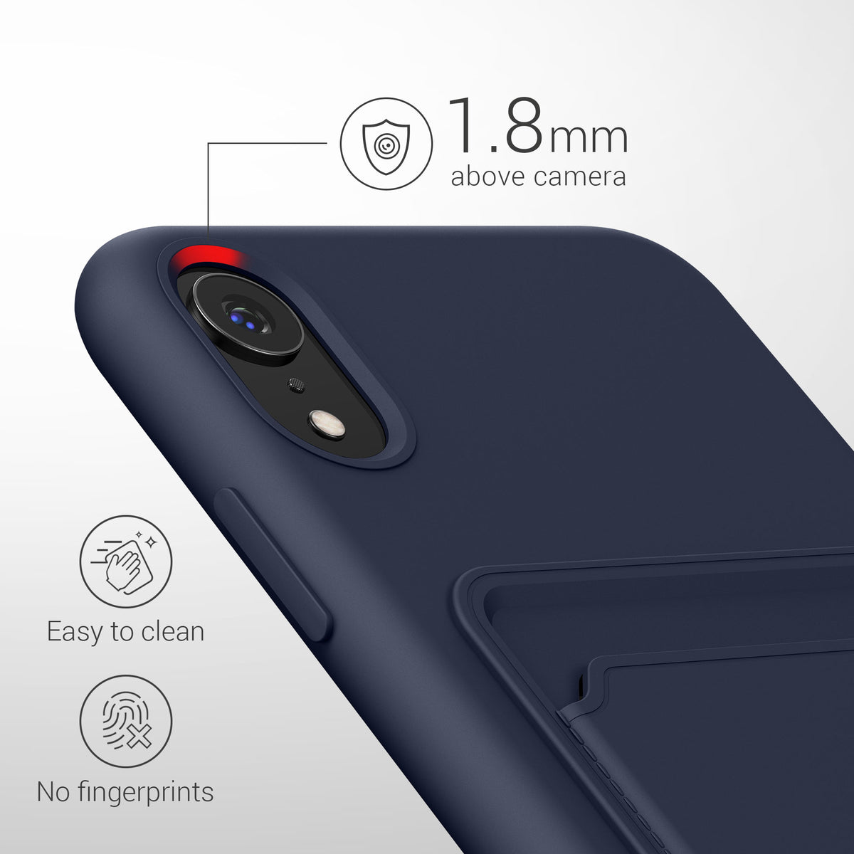 kwmobile Phone Case compatible with Apple iPhone XR Case - Phone Cover with Card Slot