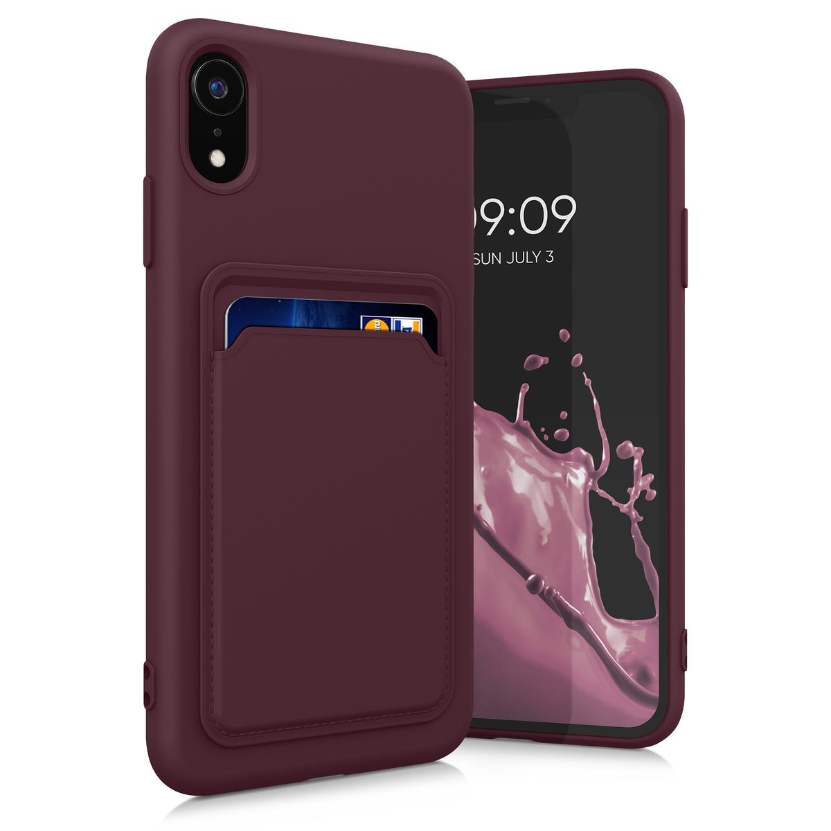 kwmobile Phone Case compatible with Apple iPhone XR Case - Phone Cover with Card Slot