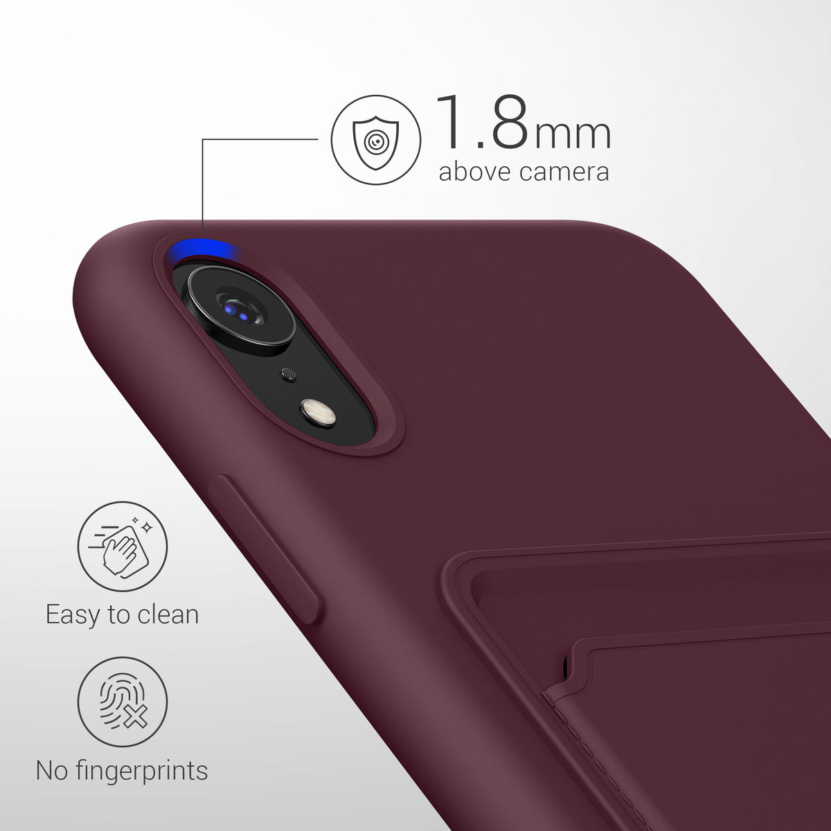 kwmobile Phone Case compatible with Apple iPhone XR Case - Phone Cover with Card Slot