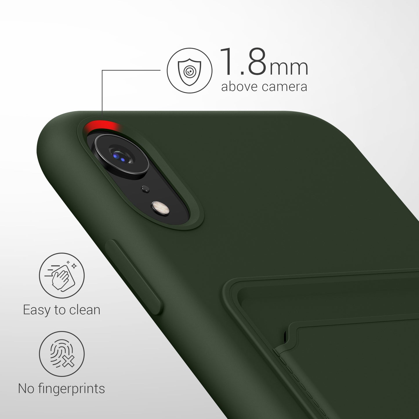 kwmobile Phone Case compatible with Apple iPhone XR Case - Phone Cover with Card Slot