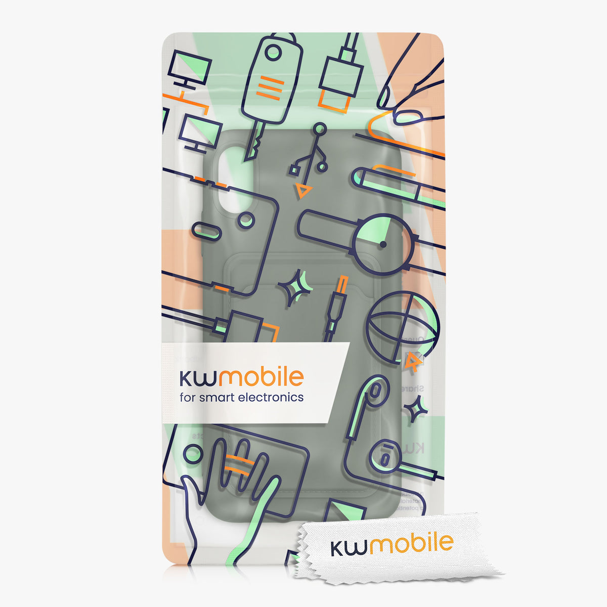 kwmobile Phone Case compatible with Apple iPhone XR Case - Phone Cover with Card Slot