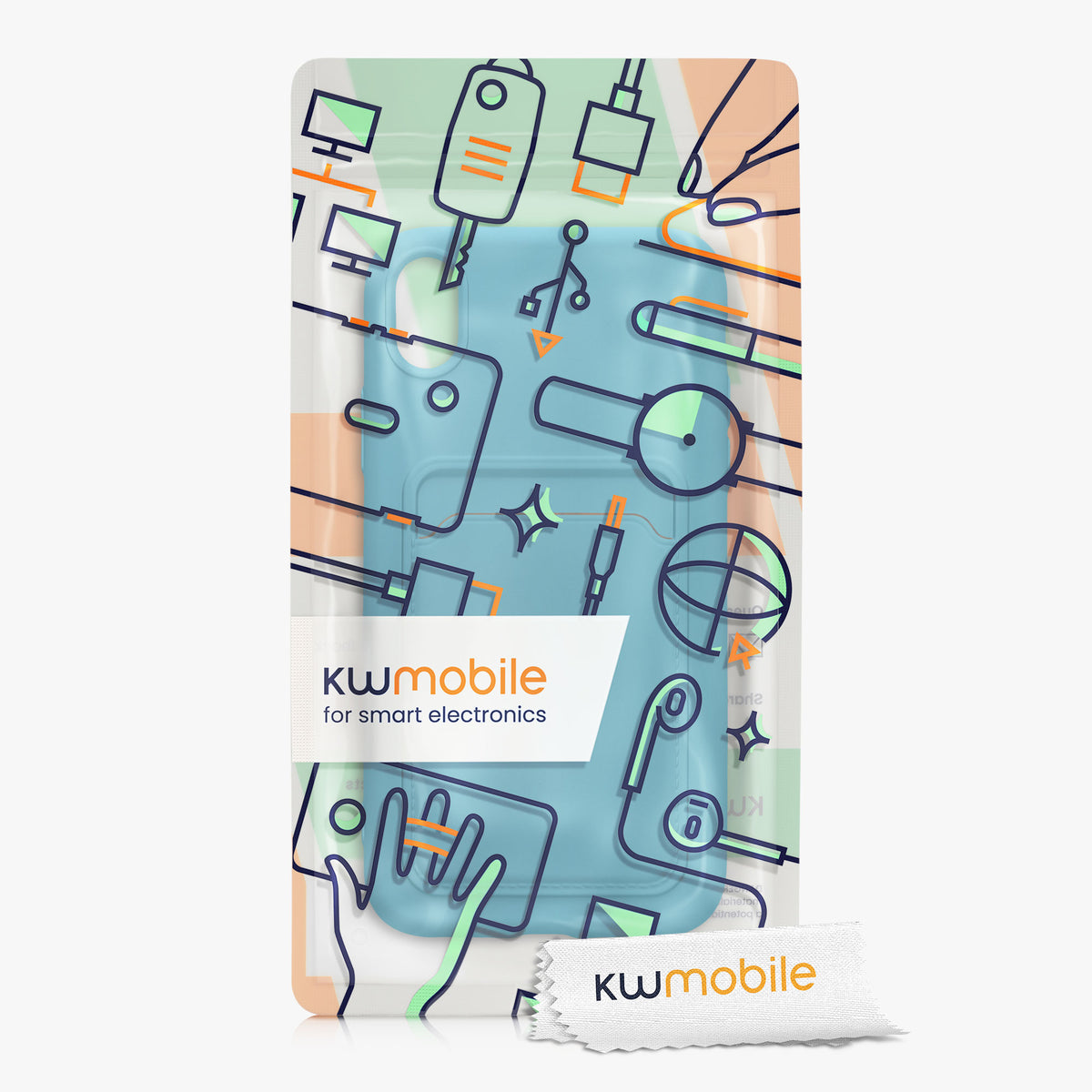 kwmobile Phone Case compatible with Apple iPhone XR Case - Phone Cover with Card Slot