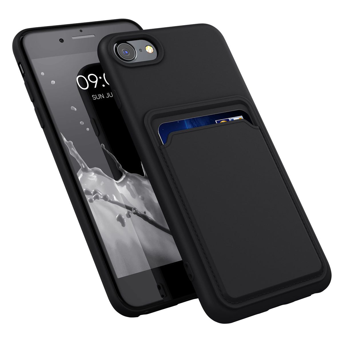 kwmobile Phone Case Compatible with Apple iPhone SE (2022) / iPhone SE (2020) / iPhone 8 / iPhone 7 Case - Phone Cover with Card Slot