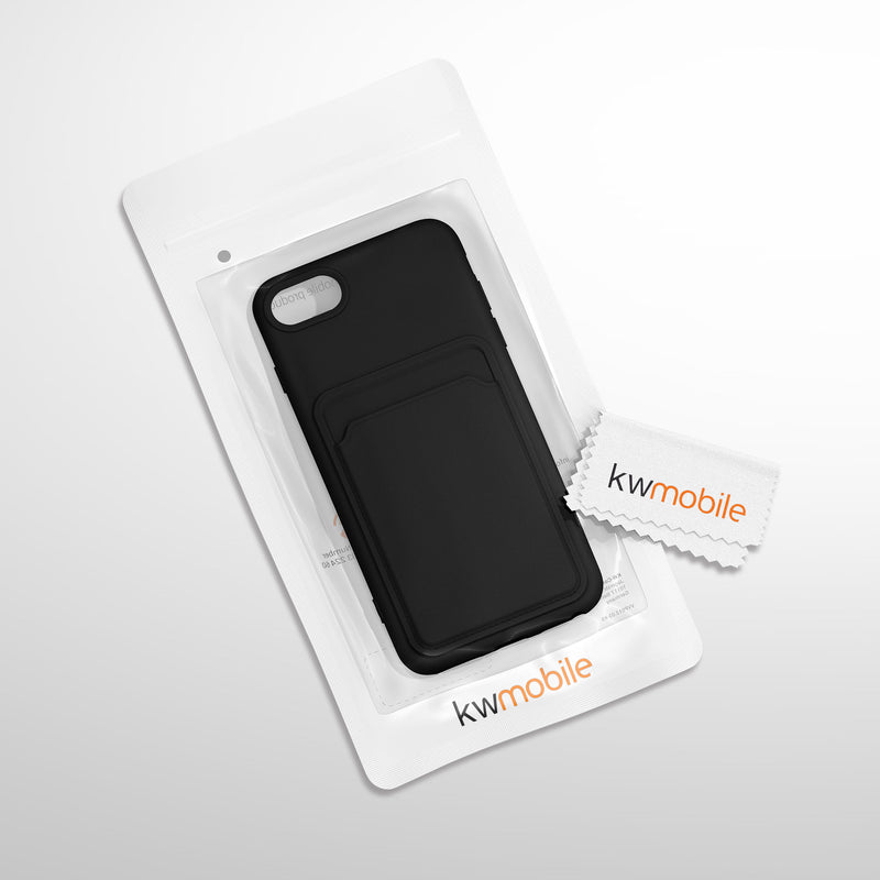 kwmobile Phone Case Compatible with Apple iPhone SE (2022) / iPhone SE (2020) / iPhone 8 / iPhone 7 Case - Phone Cover with Card Slot