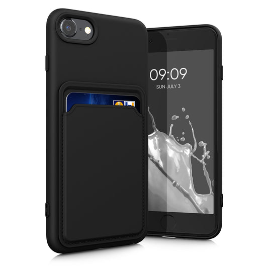 kwmobile Phone Case Compatible with Apple iPhone SE (2022) / iPhone SE (2020) / iPhone 8 / iPhone 7 Case - Phone Cover with Card Slot