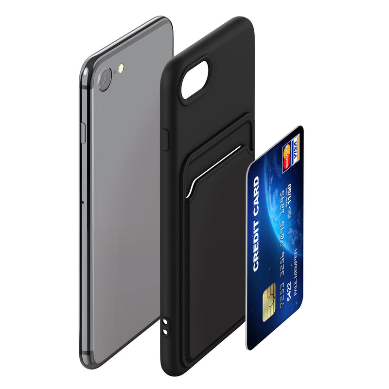 kwmobile Phone Case Compatible with Apple iPhone SE (2022) / iPhone SE (2020) / iPhone 8 / iPhone 7 Case - Phone Cover with Card Slot
