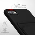 kwmobile Phone Case Compatible with Apple iPhone SE (2022) / iPhone SE (2020) / iPhone 8 / iPhone 7 Case - Phone Cover with Card Slot