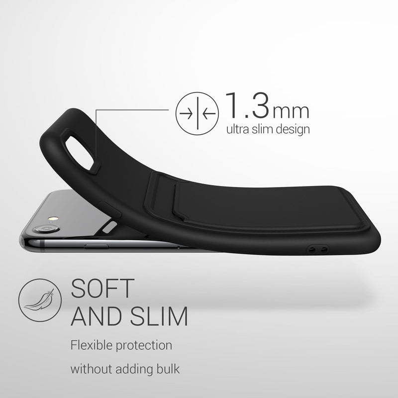 kwmobile Phone Case Compatible with Apple iPhone SE (2022) / iPhone SE (2020) / iPhone 8 / iPhone 7 Case - Phone Cover with Card Slot