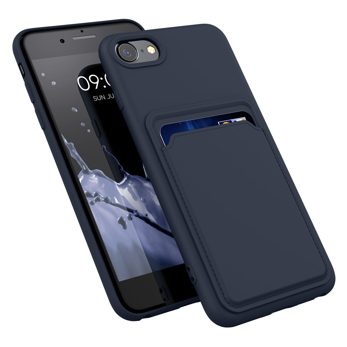kwmobile Phone Case Compatible with Apple iPhone SE (2022) / iPhone SE (2020) / iPhone 8 / iPhone 7 Case - Phone Cover with Card Slot