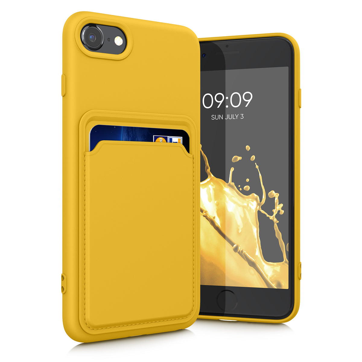 kwmobile Phone Case Compatible with Apple iPhone SE (2022) / iPhone SE (2020) / iPhone 8 / iPhone 7 Case - Phone Cover with Card Slot