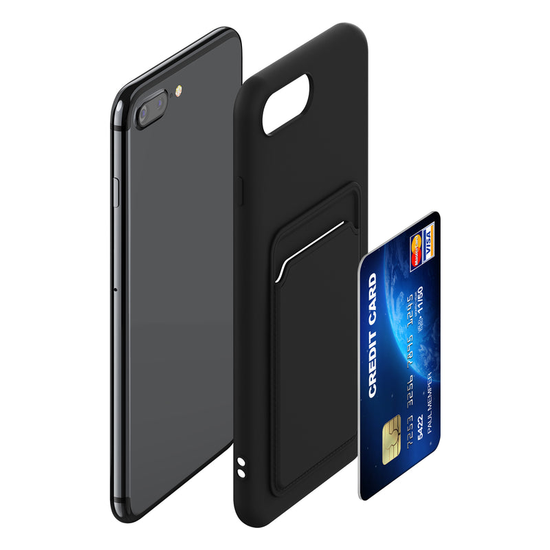 kwmobile Phone Case Compatible with Apple iPhone 7 Plus / iPhone 8 Plus - Phone Cover with Card Slot
