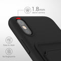 kwmobile Phone Case Compatible with Apple iPhone X Case - Cell Phone Cover with Card Slot