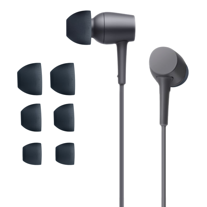 kwmobile Silikonaufsätze für Sony MDR-EX750BT / WI-1000X / WI-H700 / WI-C200 - Ersatz Ohrstöpsel in 3 Größen - Ear Tips