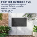 kwmobile 55’’ TV Outdoor TV Abdeckung - Fernseher Hülle Bildschirmschutz - Schutzhülle wetterfest - Hüllen