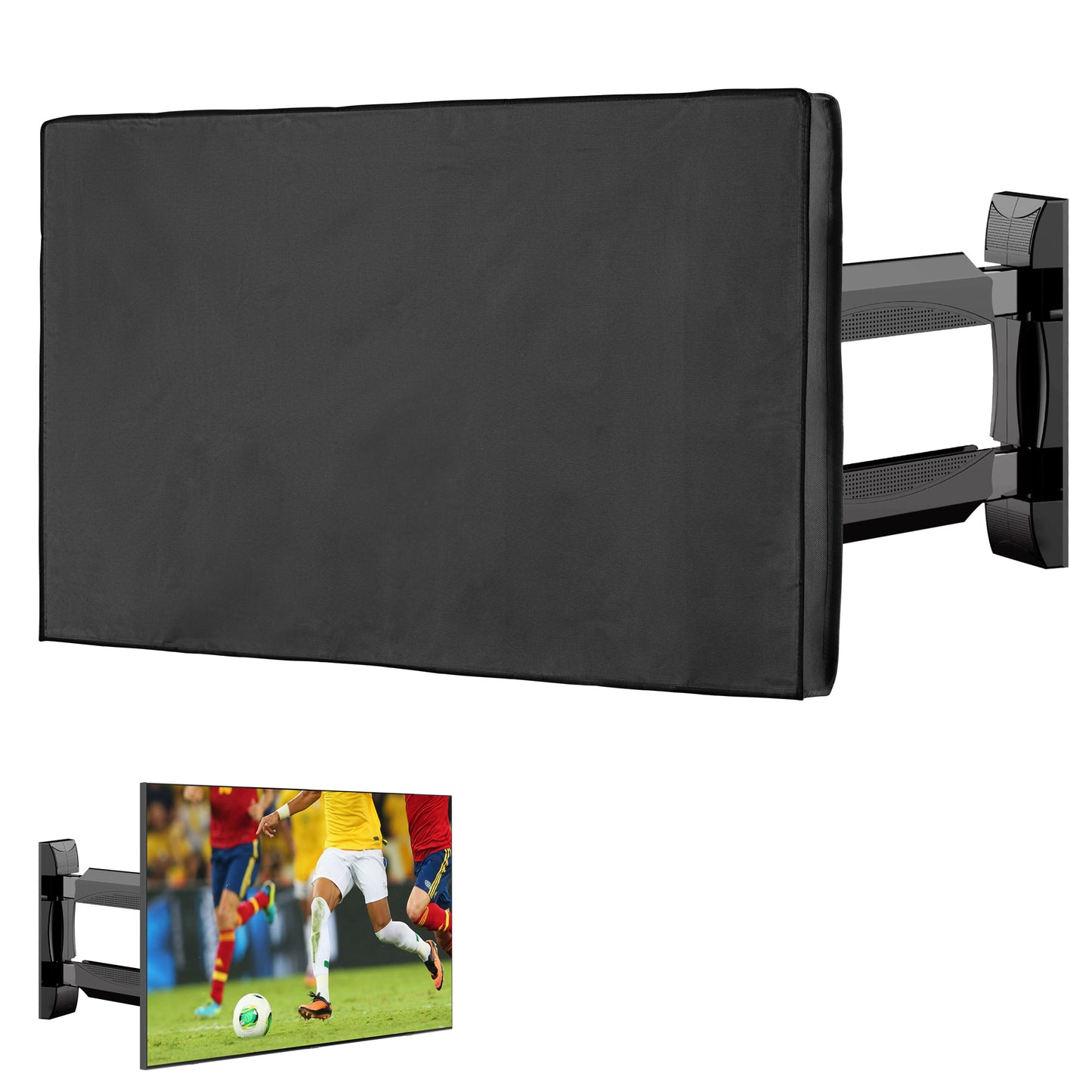 kwmobile 55’’ TV Outdoor TV Abdeckung - Fernseher Hülle Bildschirmschutz - Schutzhülle wetterfest - Hüllen