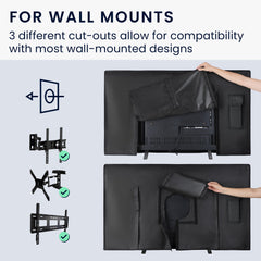 55" TV Outdoor Cover Weatherproof